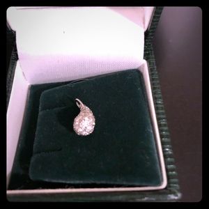 Tiffany Pave diamond teardrop pendent